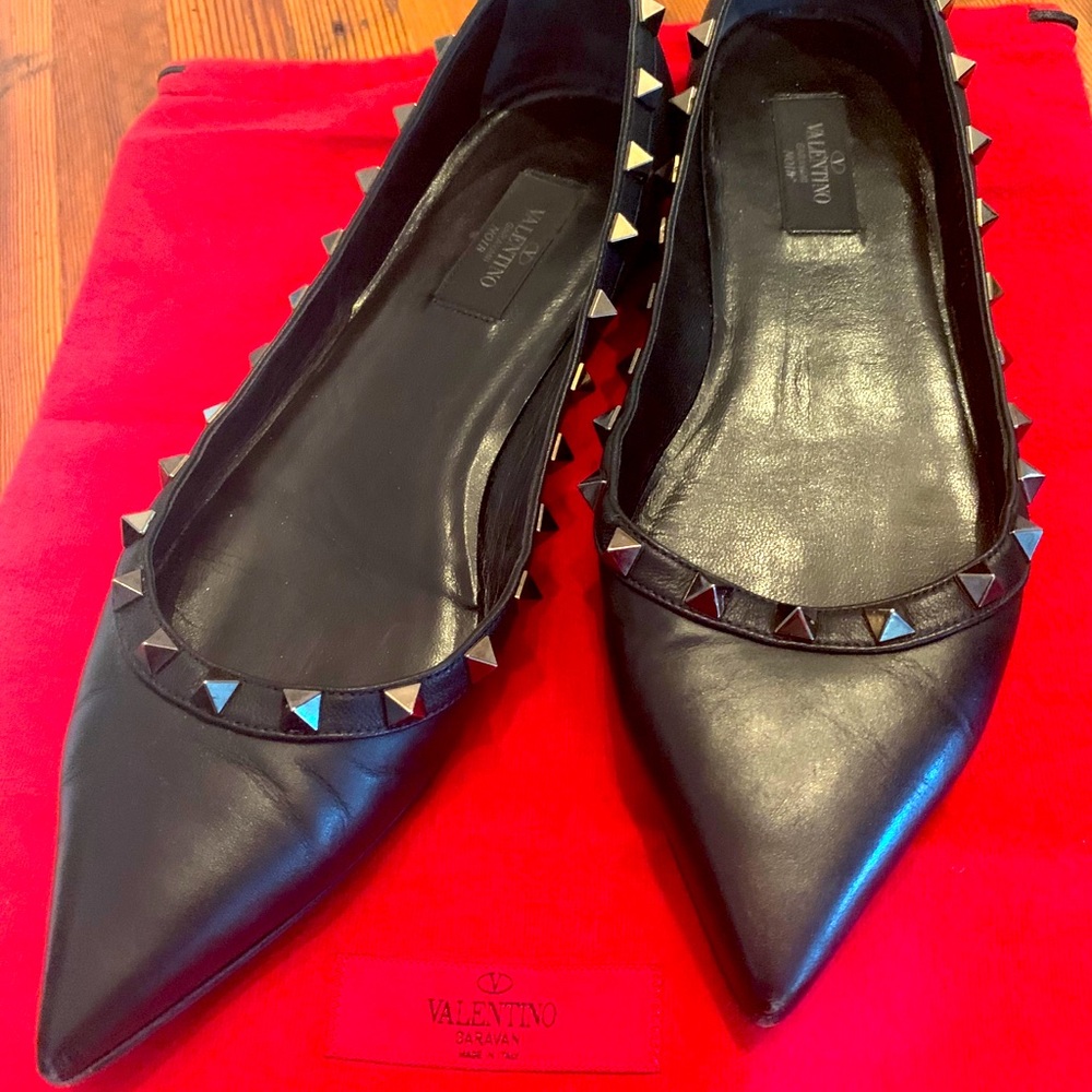 Valentino rockstud ballerinas